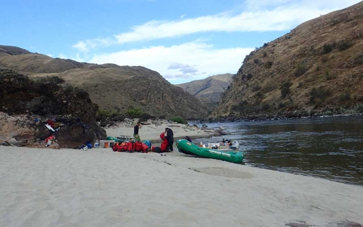 rafting on outdoor leadership course for adults